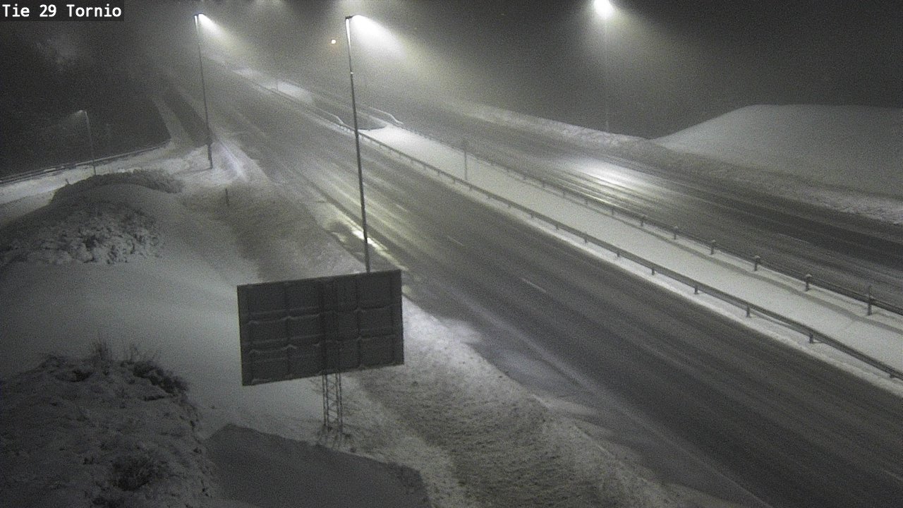 Weather Camera Image Väg 29 Torneå, Tornio, Lappi