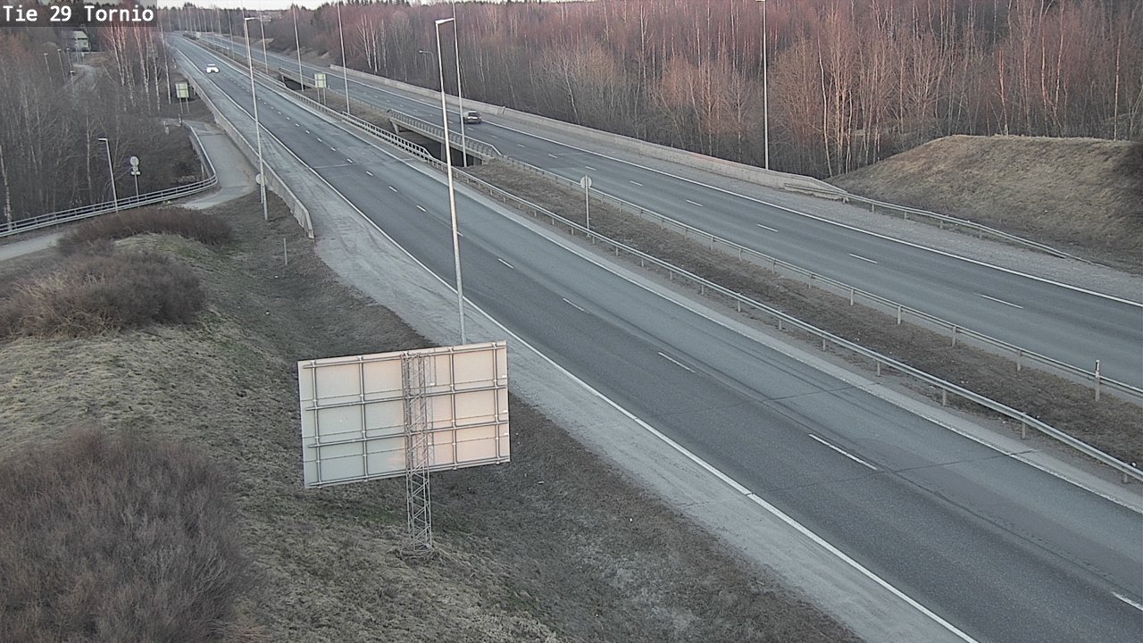 Weather Camera Image Väg 29 Torneå, Tornio, Lappi