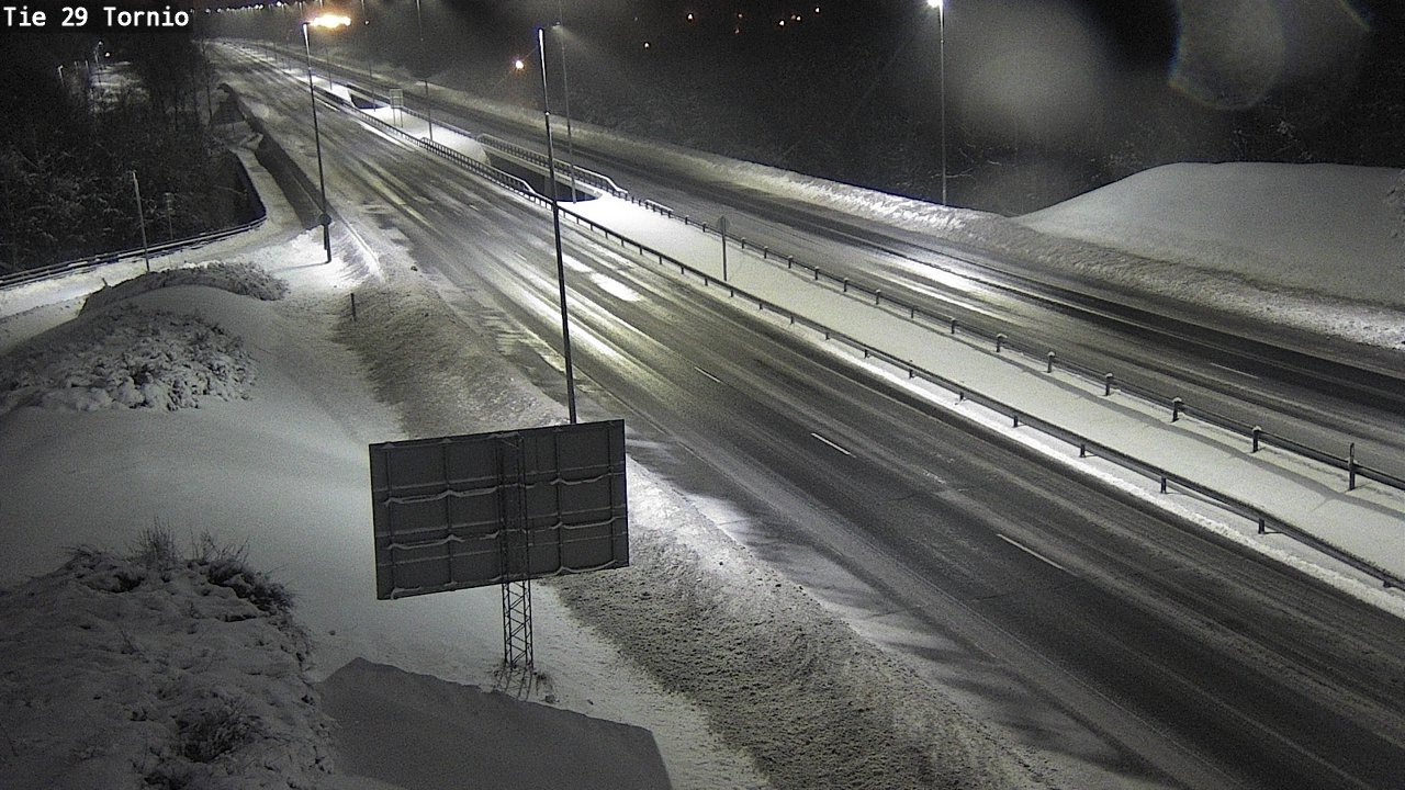 Weather Camera Image Väg 29 Torneå, Tornio, Lappi