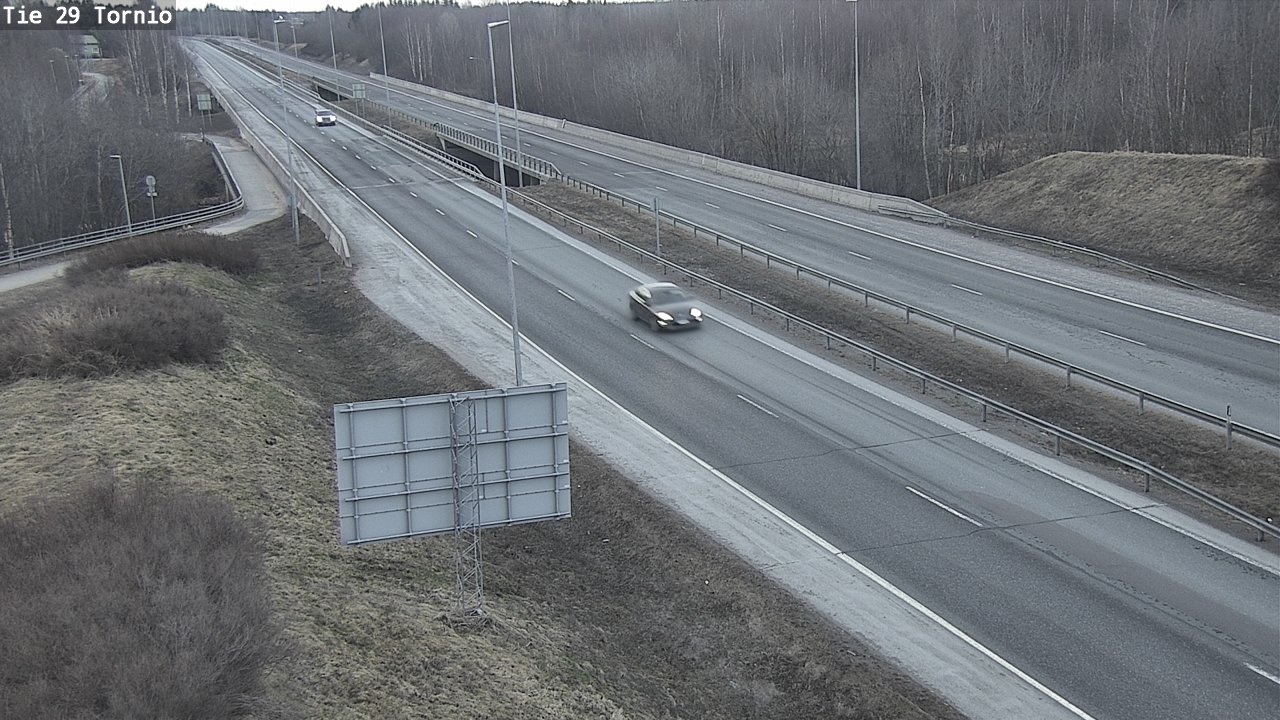 Weather Camera Image Väg 29 Torneå, Tornio, Lappi
