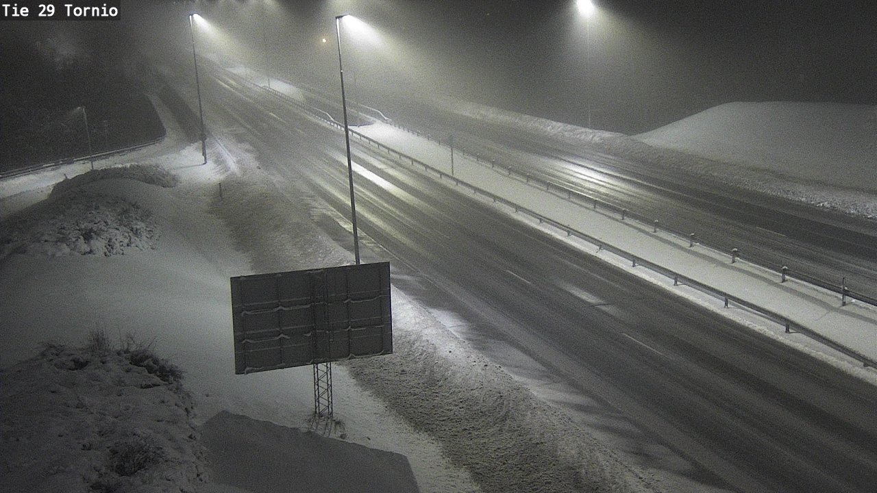 Weather Camera Image Väg 29 Torneå, Tornio, Lappi