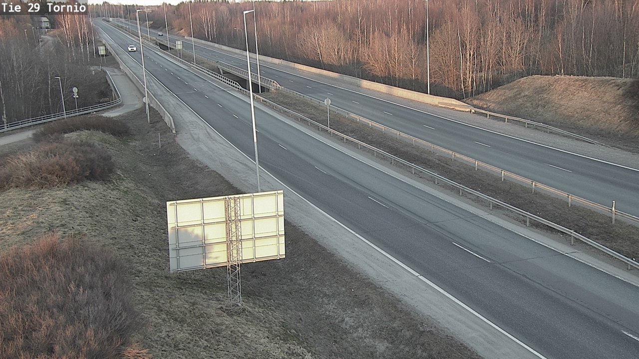 Weather Camera Image Väg 29 Torneå, Tornio, Lappi
