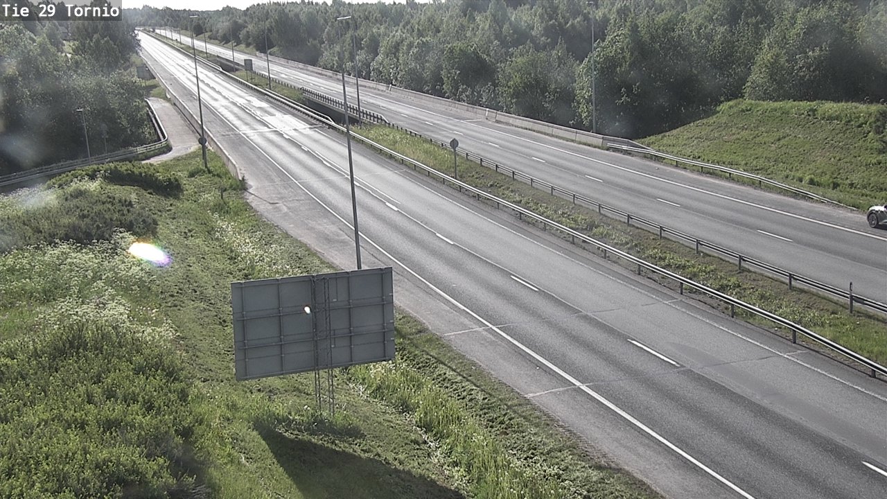 Weather Camera Image Väg 29 Torneå, Tornio, Lappi