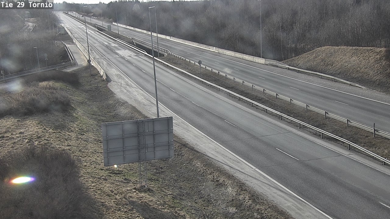 Weather Camera Image Väg 29 Torneå, Tornio, Lappi