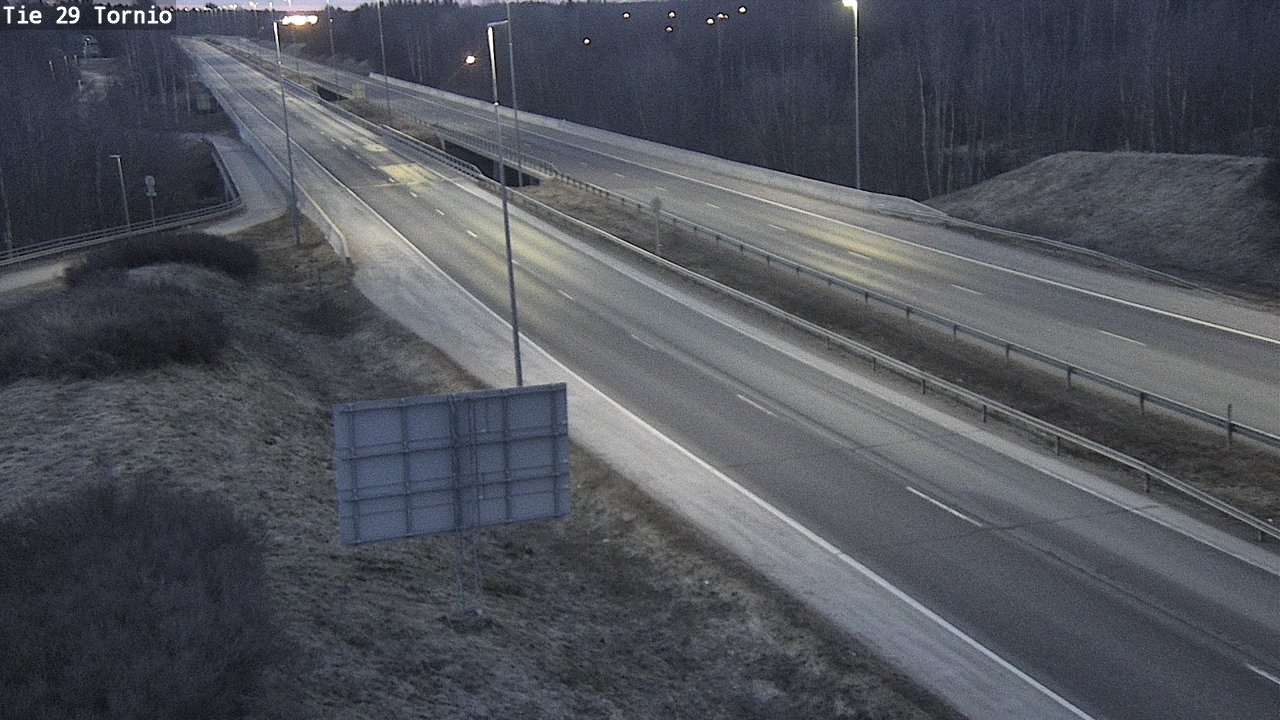 Weather Camera Image Väg 29 Torneå, Tornio, Lappi