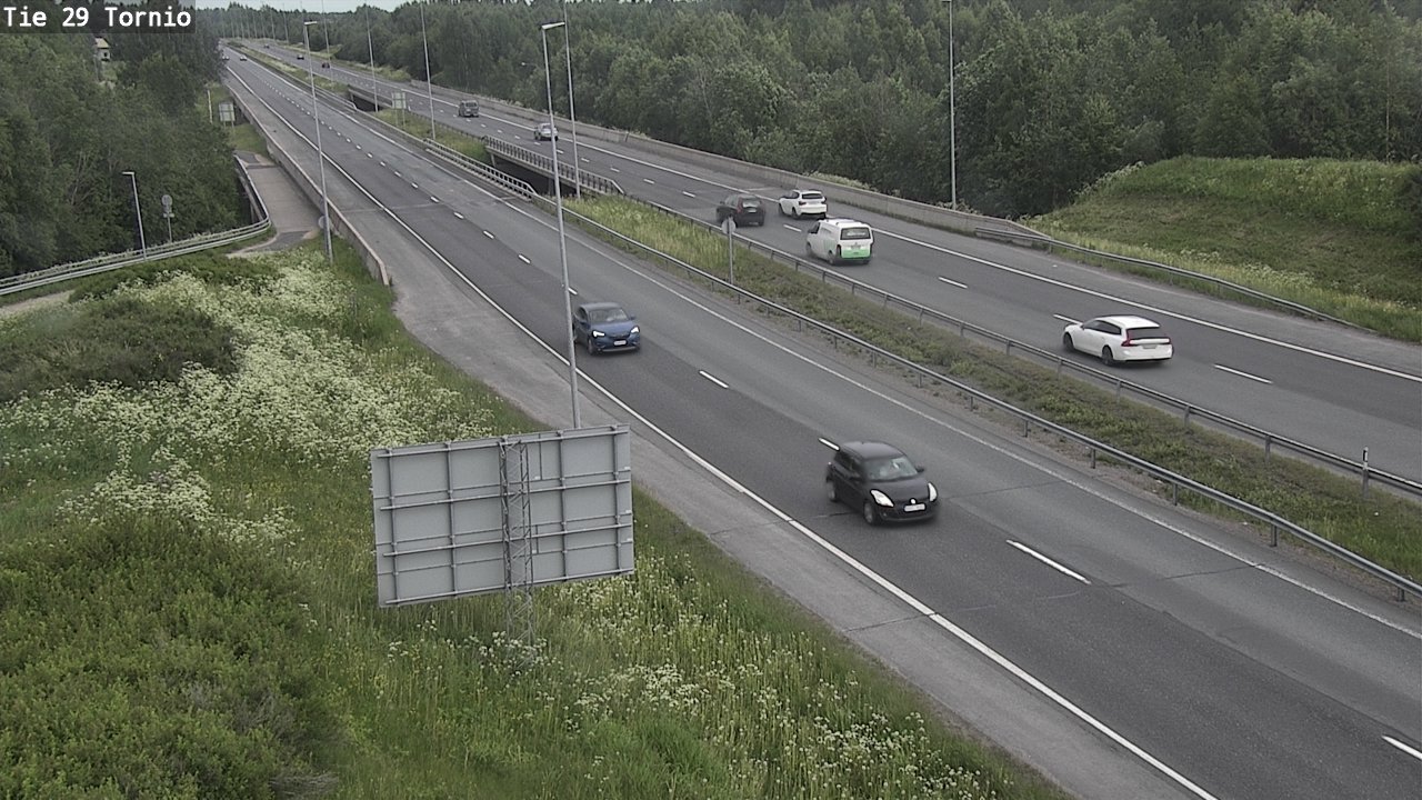 Weather Camera Image Väg 29 Torneå, Tornio, Lappi