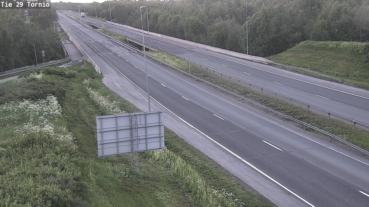 Weather Camera Image Väg 29 Torneå, Tornio, Lappi