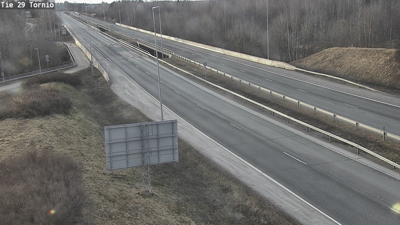 Weather Camera Image Väg 29 Torneå, Tornio, Lappi