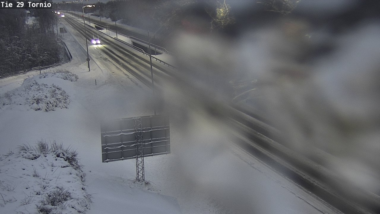 Weather Camera Image Väg 29 Torneå, Tornio, Lappi