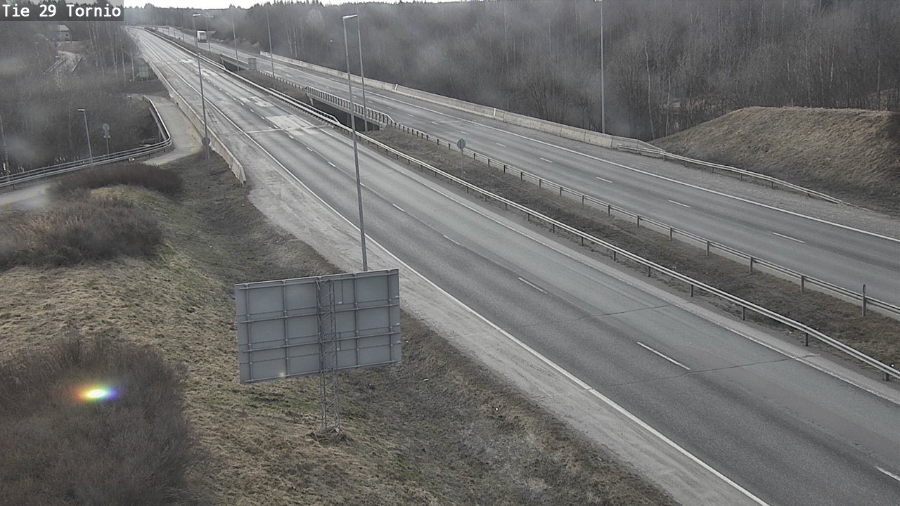 Weather Camera Image Väg 29 Torneå, Tornio, Lappi