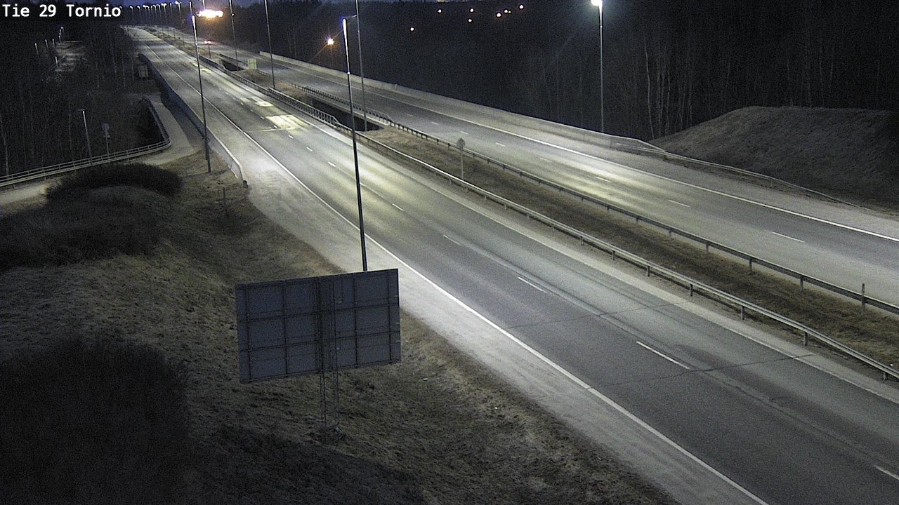 Weather Camera Image Väg 29 Torneå, Tornio, Lappi