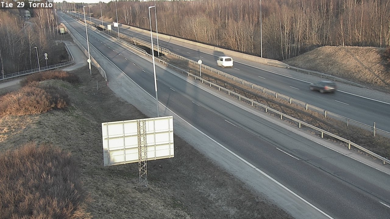 Weather Camera Image Väg 29 Torneå, Tornio, Lappi