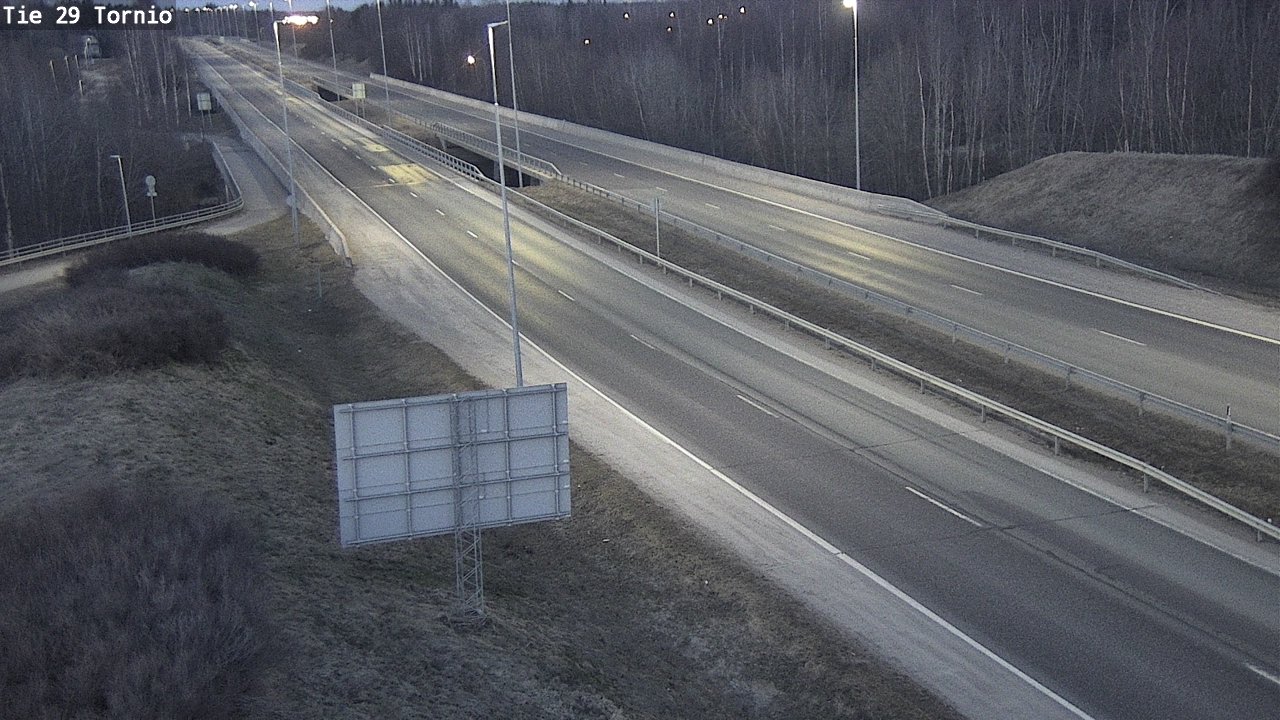 Weather Camera Image Väg 29 Torneå, Tornio, Lappi
