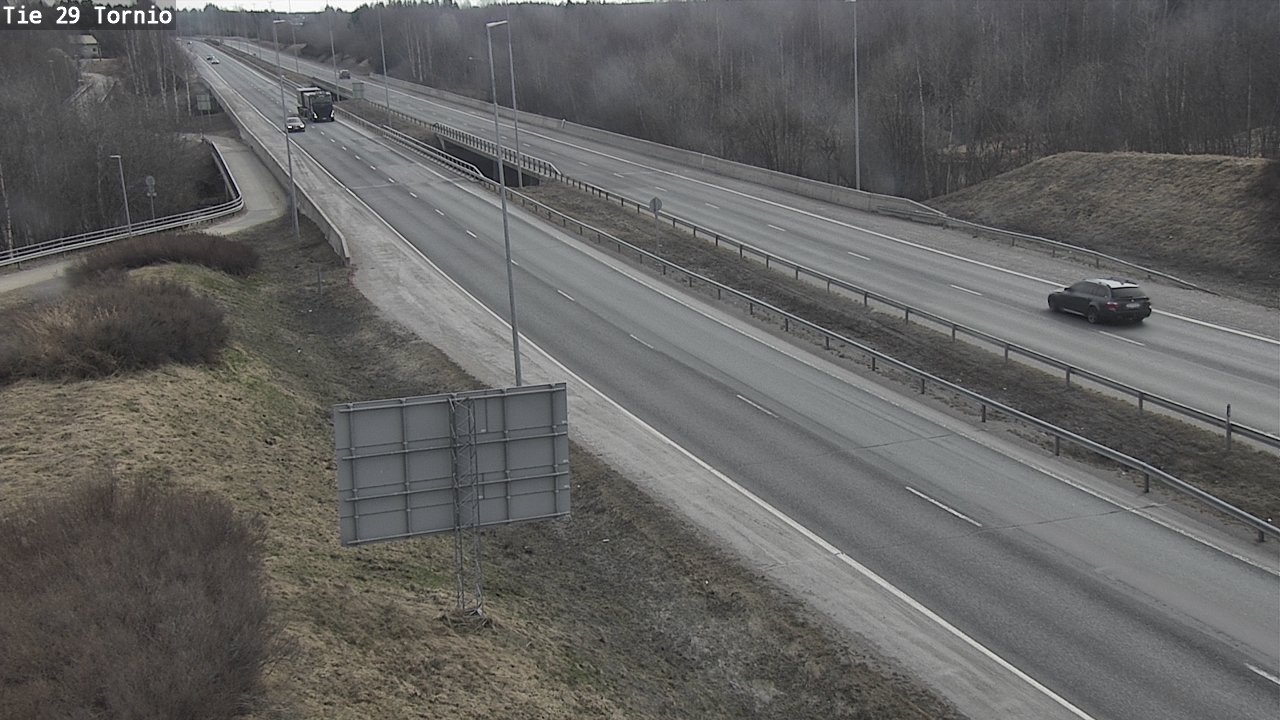 Weather Camera Image Väg 29 Torneå, Tornio, Lappi