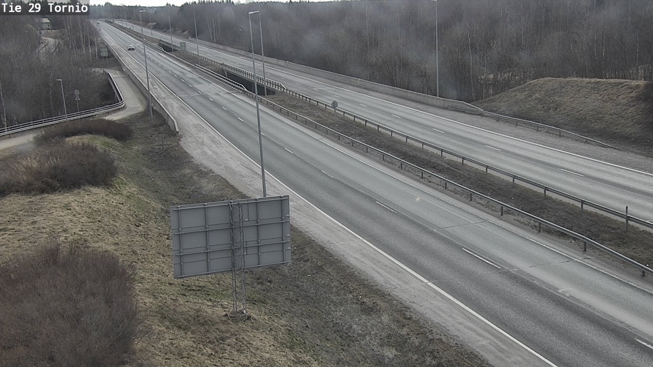 Weather Camera Image Väg 29 Torneå, Tornio, Lappi