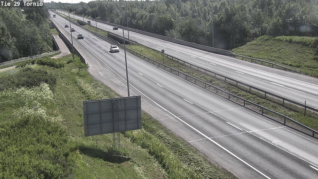 Weather Camera Image Väg 29 Torneå, Tornio, Lappi