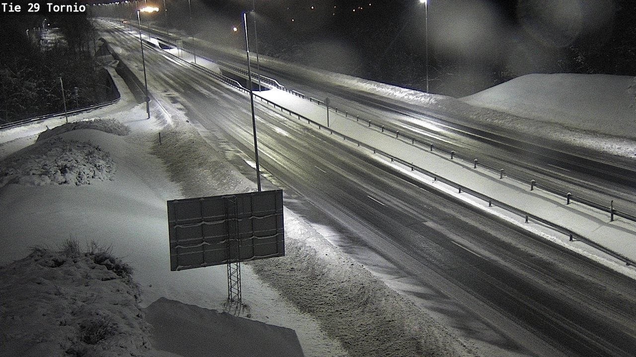 Weather Camera Image Väg 29 Torneå, Tornio, Lappi