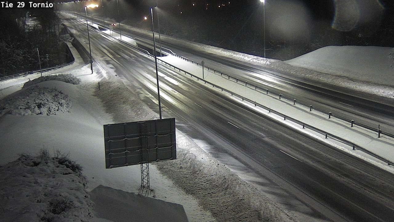 Weather Camera Image Väg 29 Torneå, Tornio, Lappi