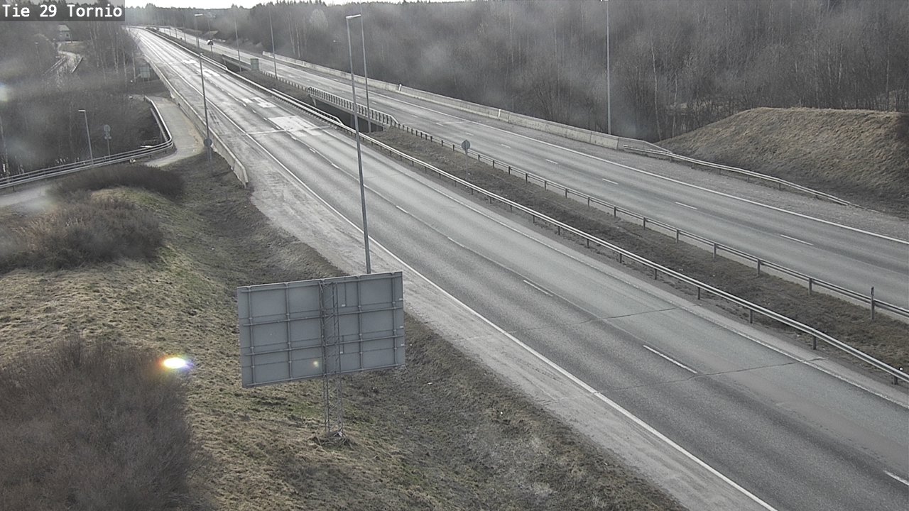 Weather Camera Image Väg 29 Torneå, Tornio, Lappi