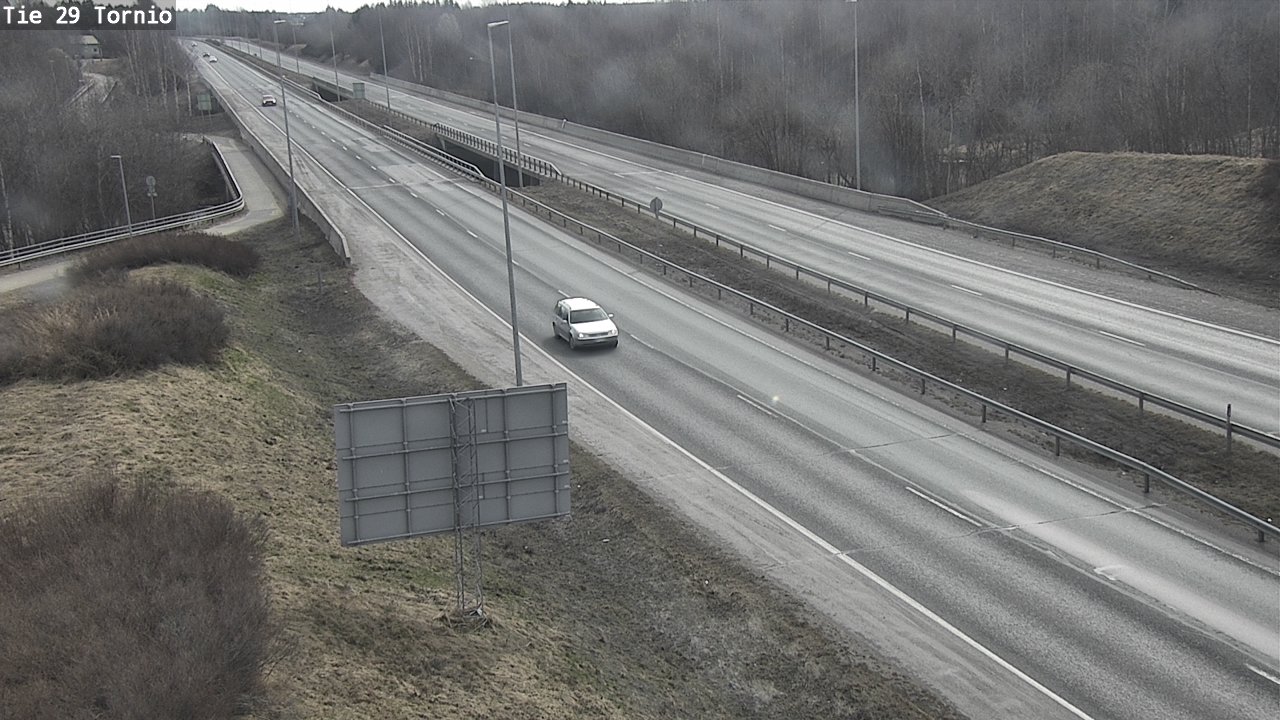 Weather Camera Image Väg 29 Torneå, Tornio, Lappi