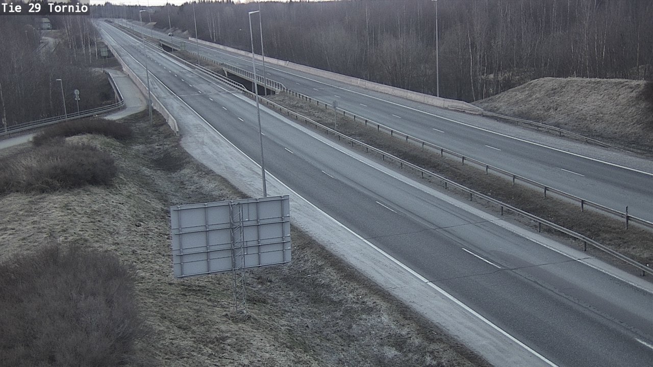 Weather Camera Image Väg 29 Torneå, Tornio, Lappi