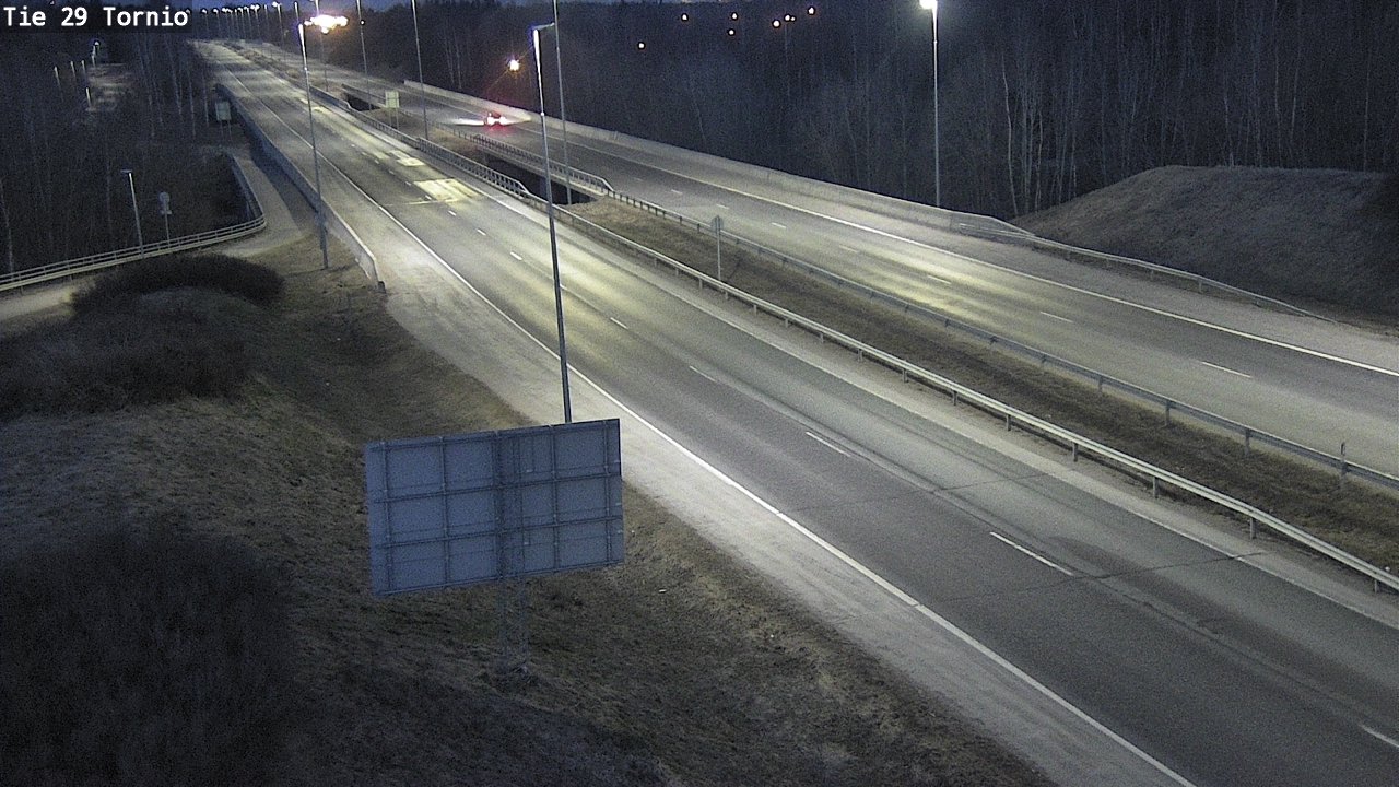 Weather Camera Image Väg 29 Torneå, Tornio, Lappi