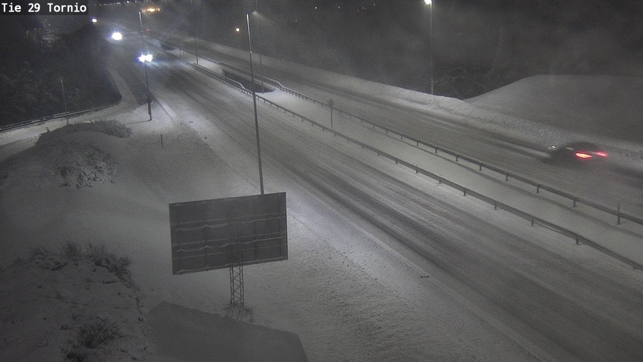 Weather Camera Image Väg 29 Torneå, Tornio, Lappi