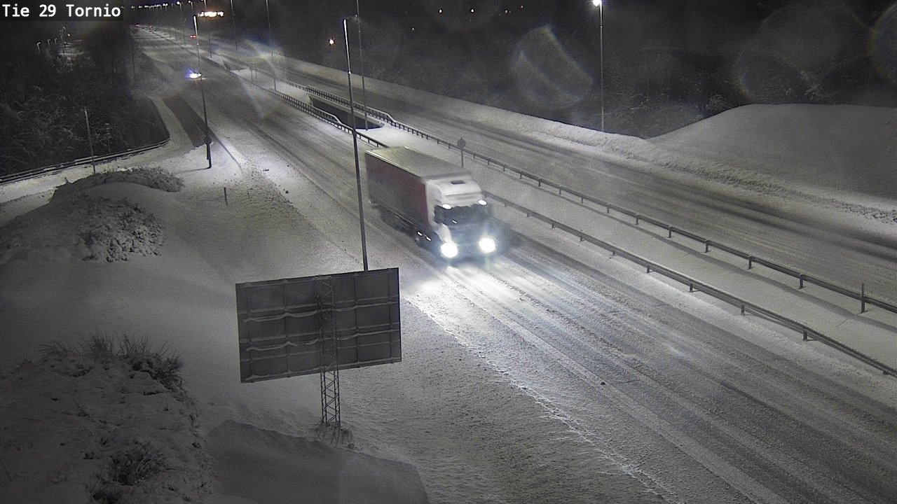 Weather Camera Image Väg 29 Torneå, Tornio, Lappi