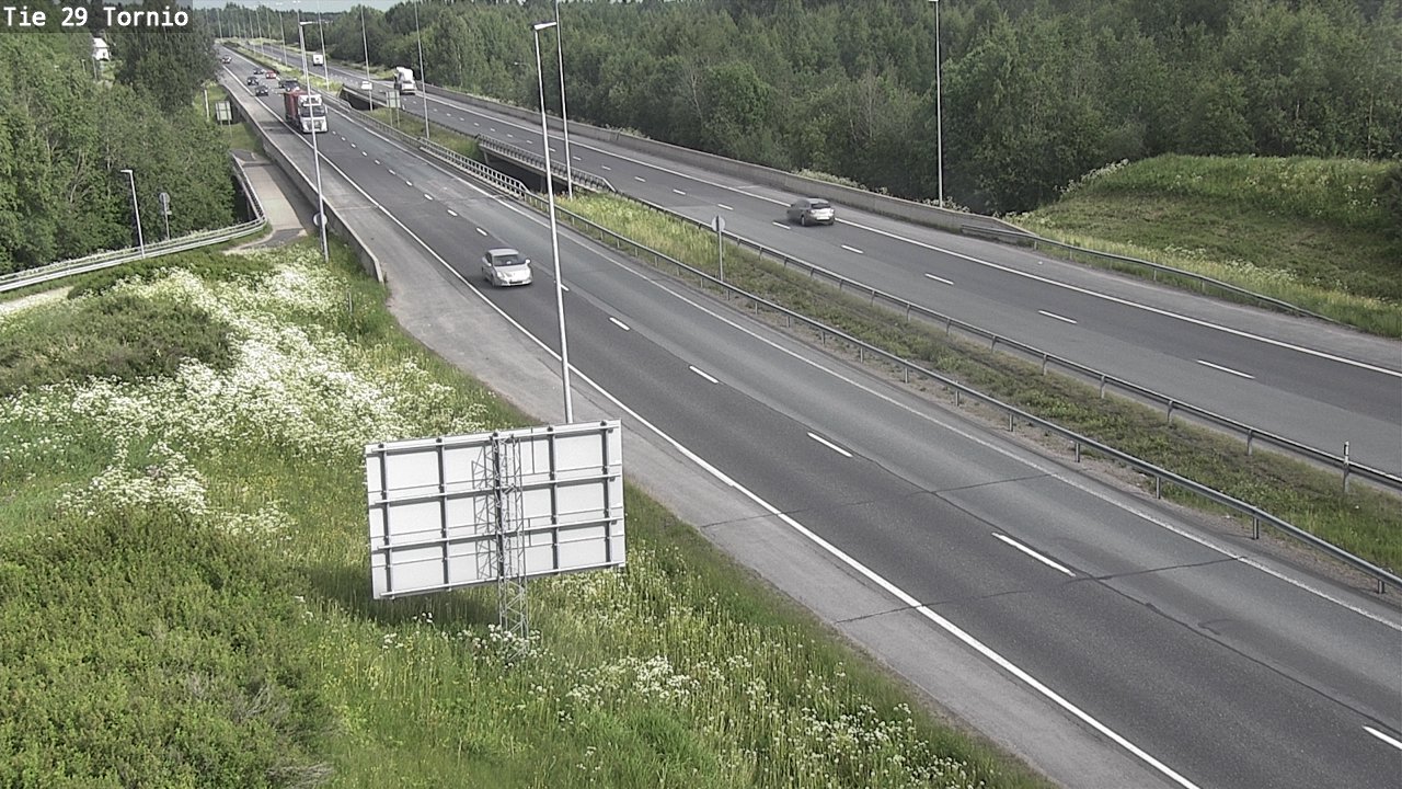 Weather Camera Image Väg 29 Torneå, Tornio, Lappi