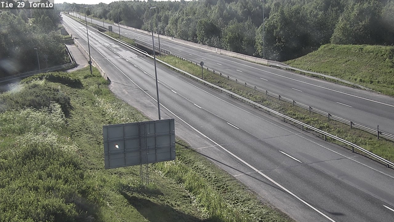 Weather Camera Image Väg 29 Torneå, Tornio, Lappi