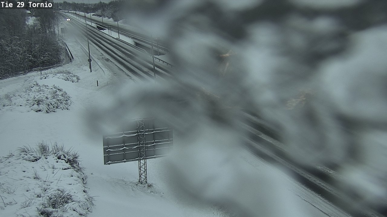 Weather Camera Image Väg 29 Torneå, Tornio, Lappi