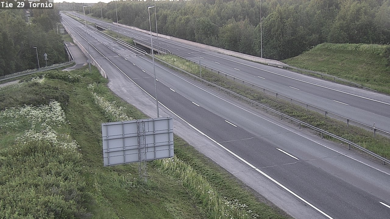 Weather Camera Image Väg 29 Torneå, Tornio, Lappi