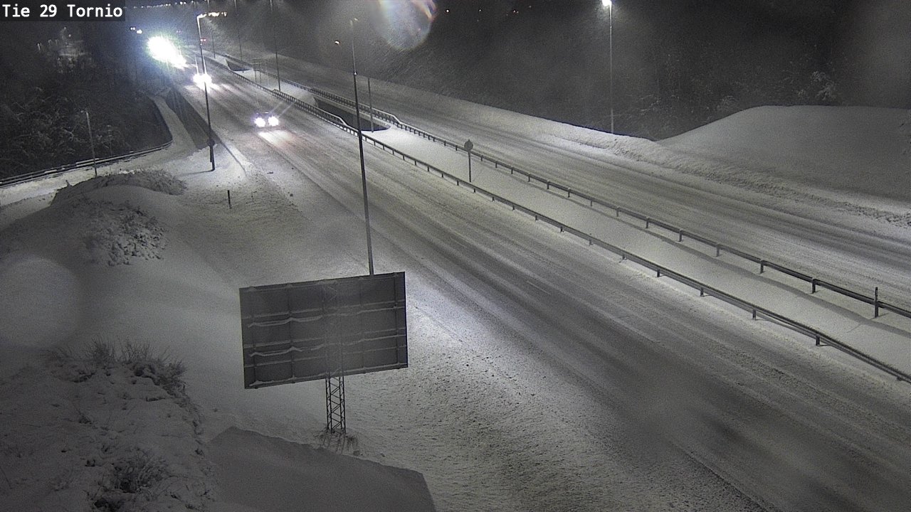 Weather Camera Image Väg 29 Torneå, Tornio, Lappi