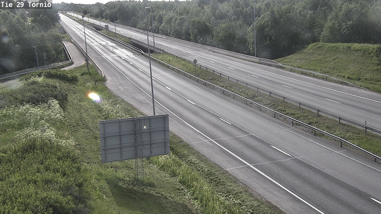 Weather Camera Image Väg 29 Torneå, Tornio, Lappi