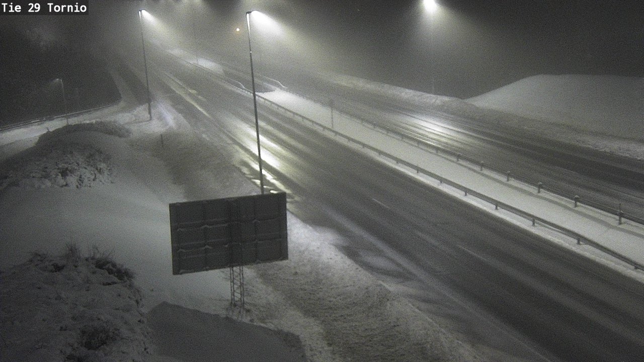 Weather Camera Image Väg 29 Torneå, Tornio, Lappi