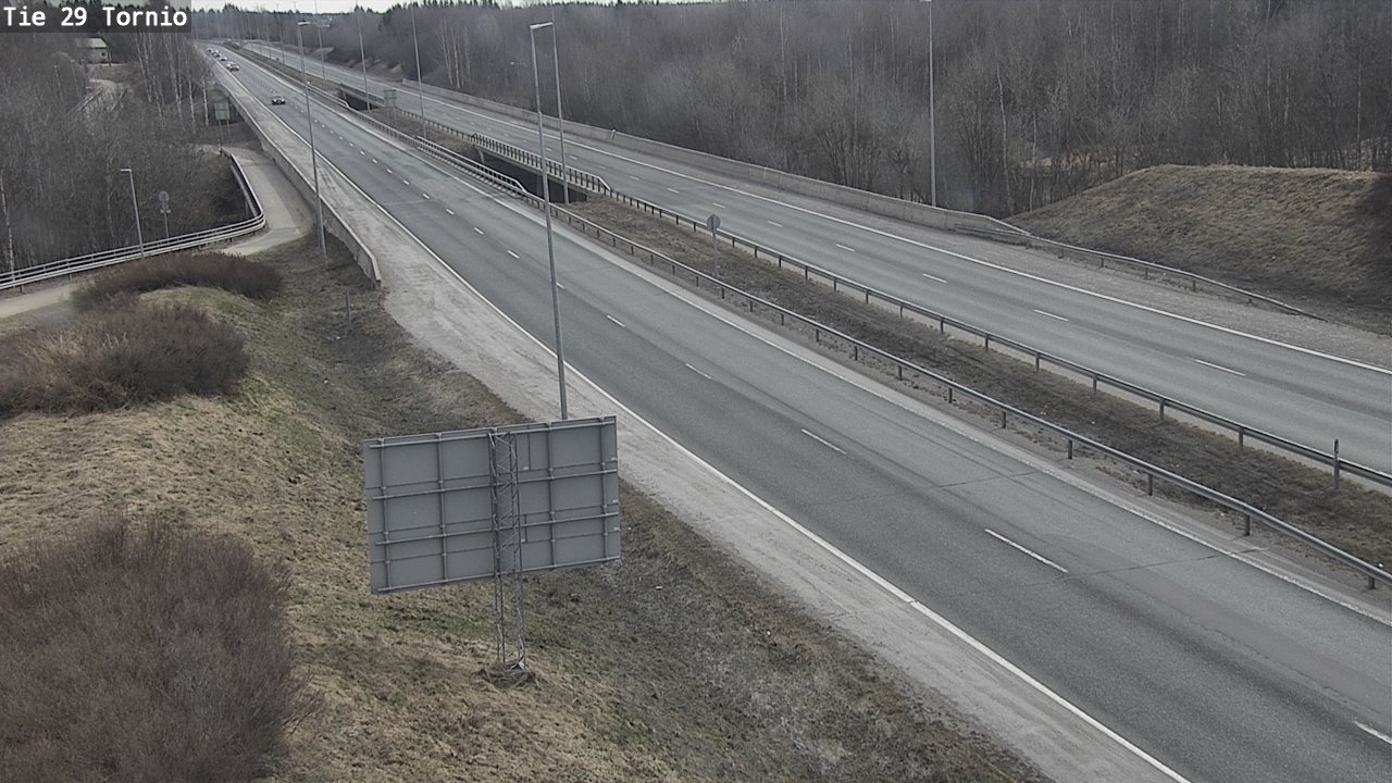 Weather Camera Image Väg 29 Torneå, Tornio, Lappi
