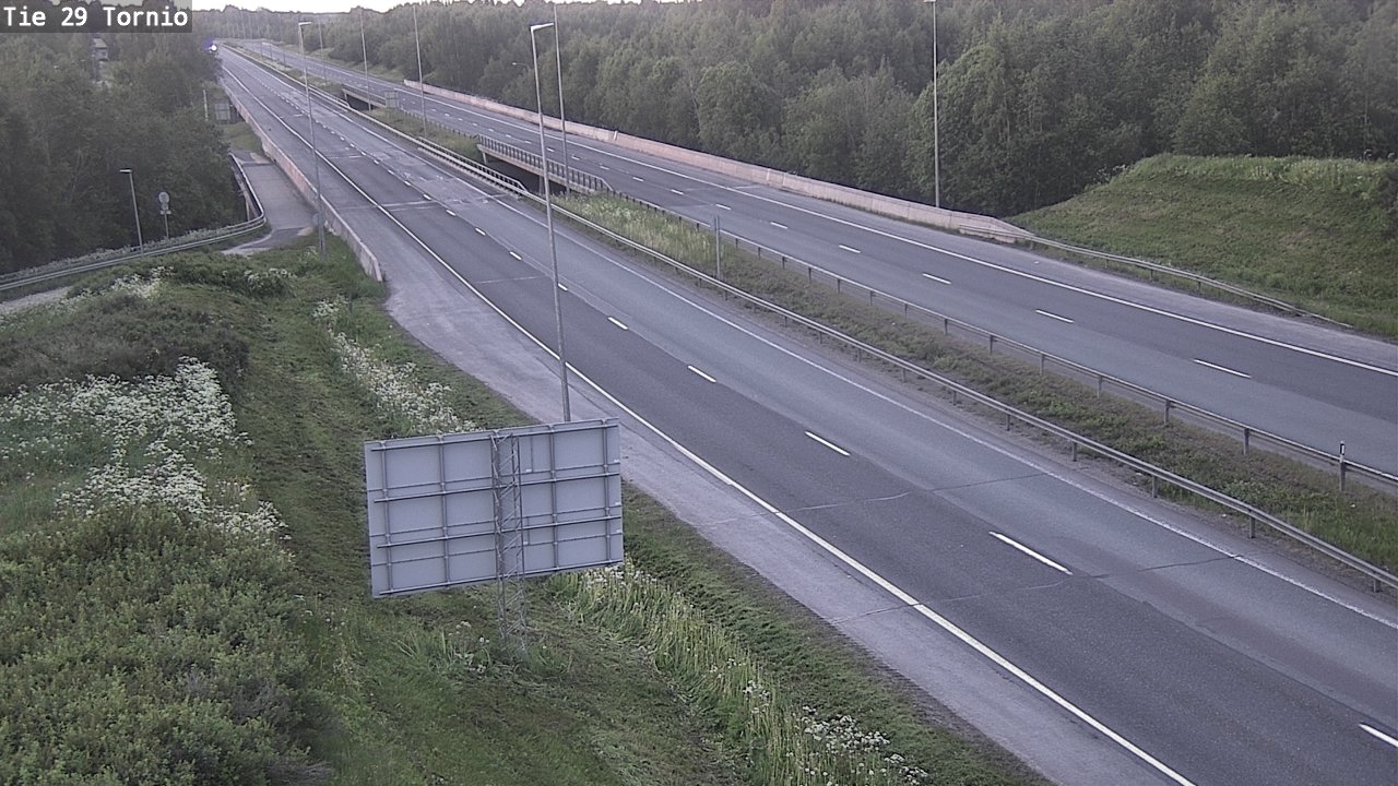 Weather Camera Image Väg 29 Torneå, Tornio, Lappi