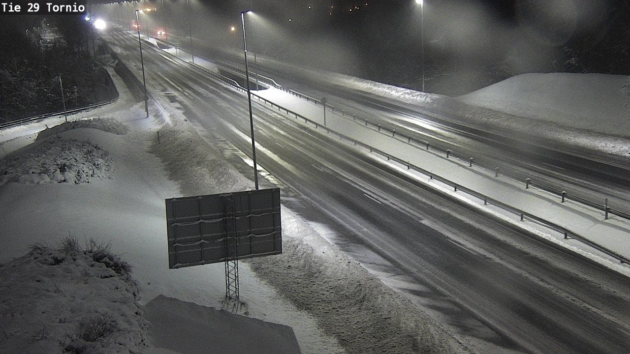 Weather Camera Image Väg 29 Torneå, Tornio, Lappi