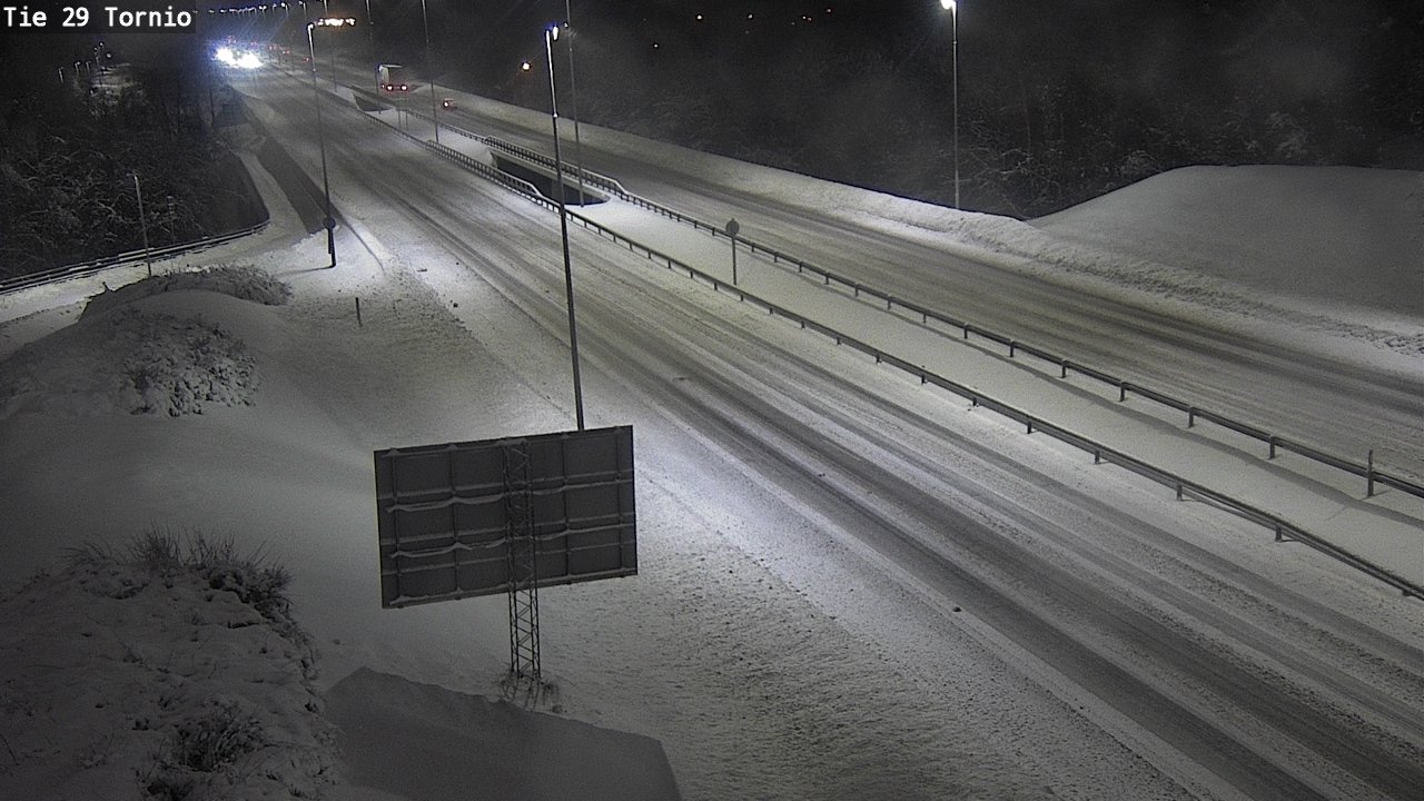 Weather Camera Image Väg 29 Torneå, Tornio, Lappi