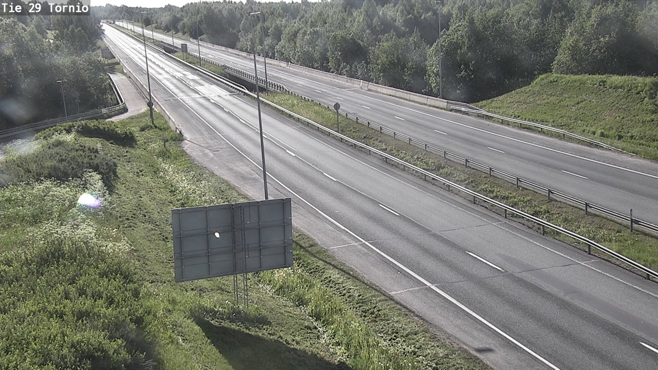 Weather Camera Image Väg 29 Torneå, Tornio, Lappi