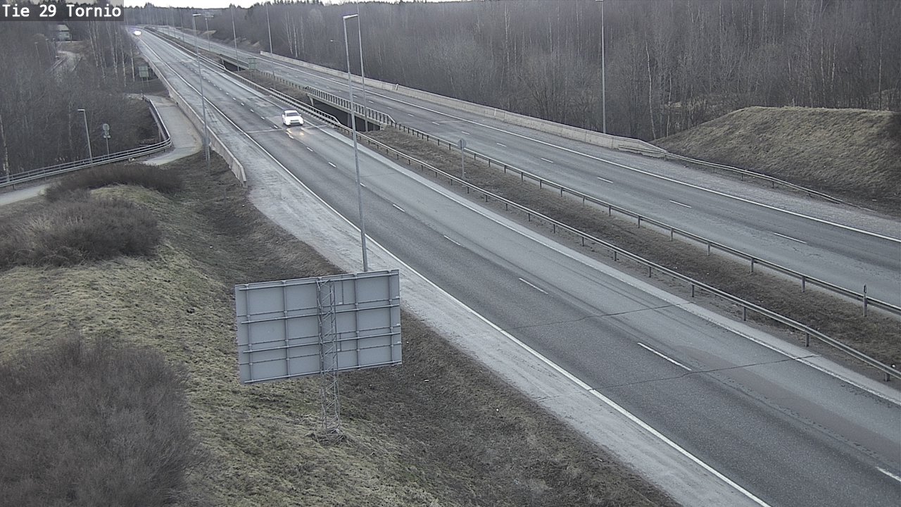 Weather Camera Image Väg 29 Torneå, Tornio, Lappi