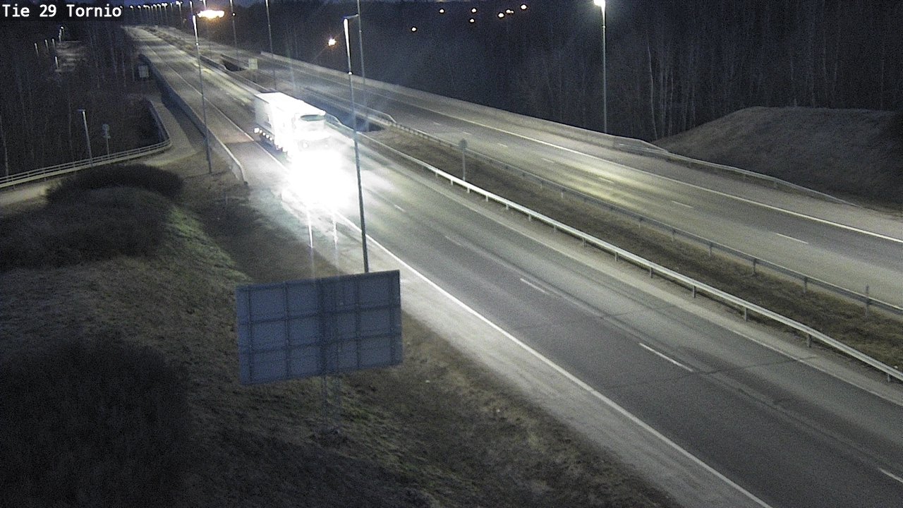 Weather Camera Image Väg 29 Torneå, Tornio, Lappi