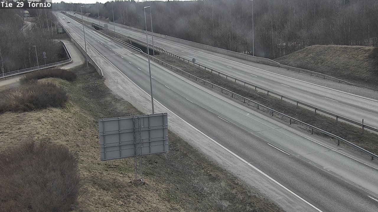 Weather Camera Image Väg 29 Torneå, Tornio, Lappi