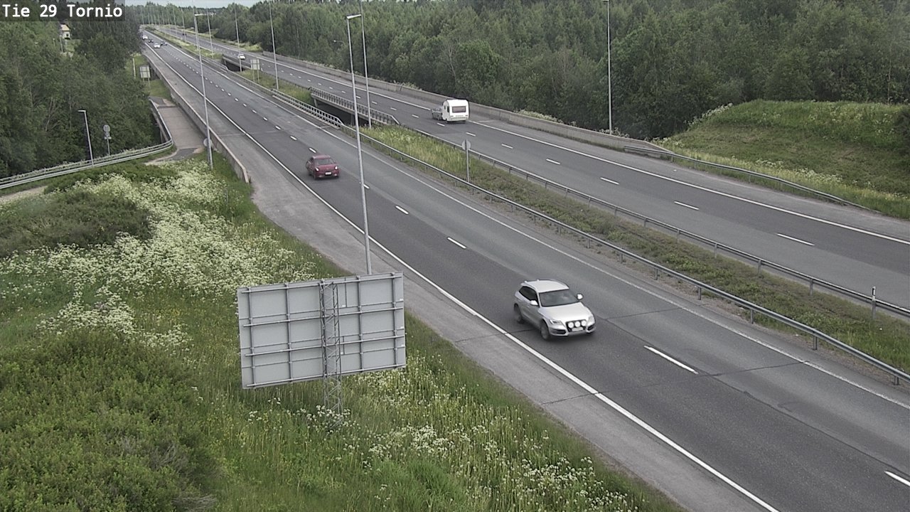 Weather Camera Image Väg 29 Torneå, Tornio, Lappi