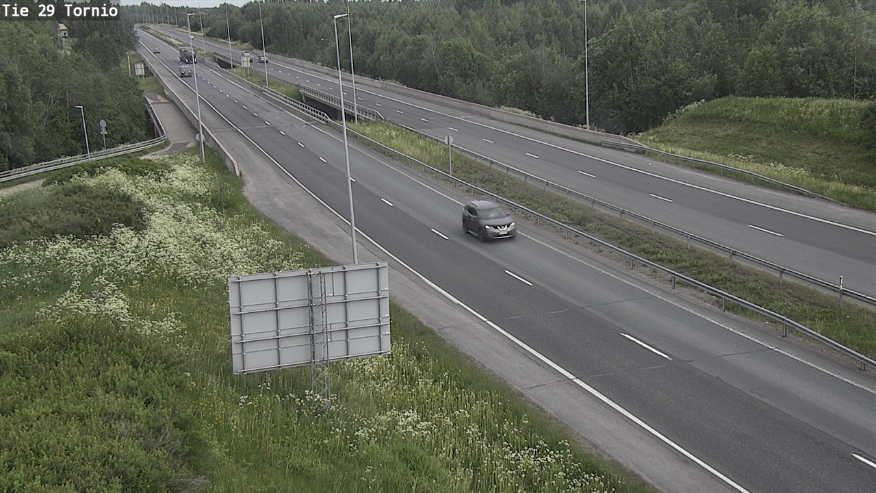 Weather Camera Image Väg 29 Torneå, Tornio, Lappi