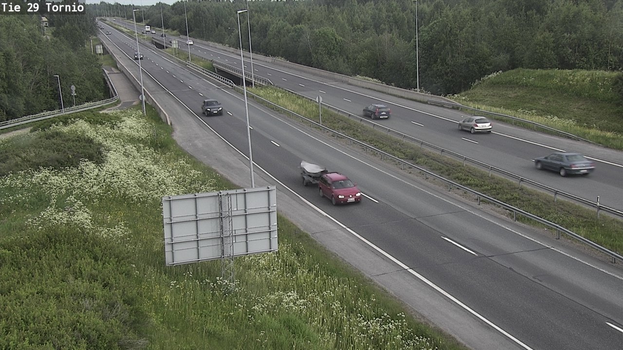 Weather Camera Image Väg 29 Torneå, Tornio, Lappi