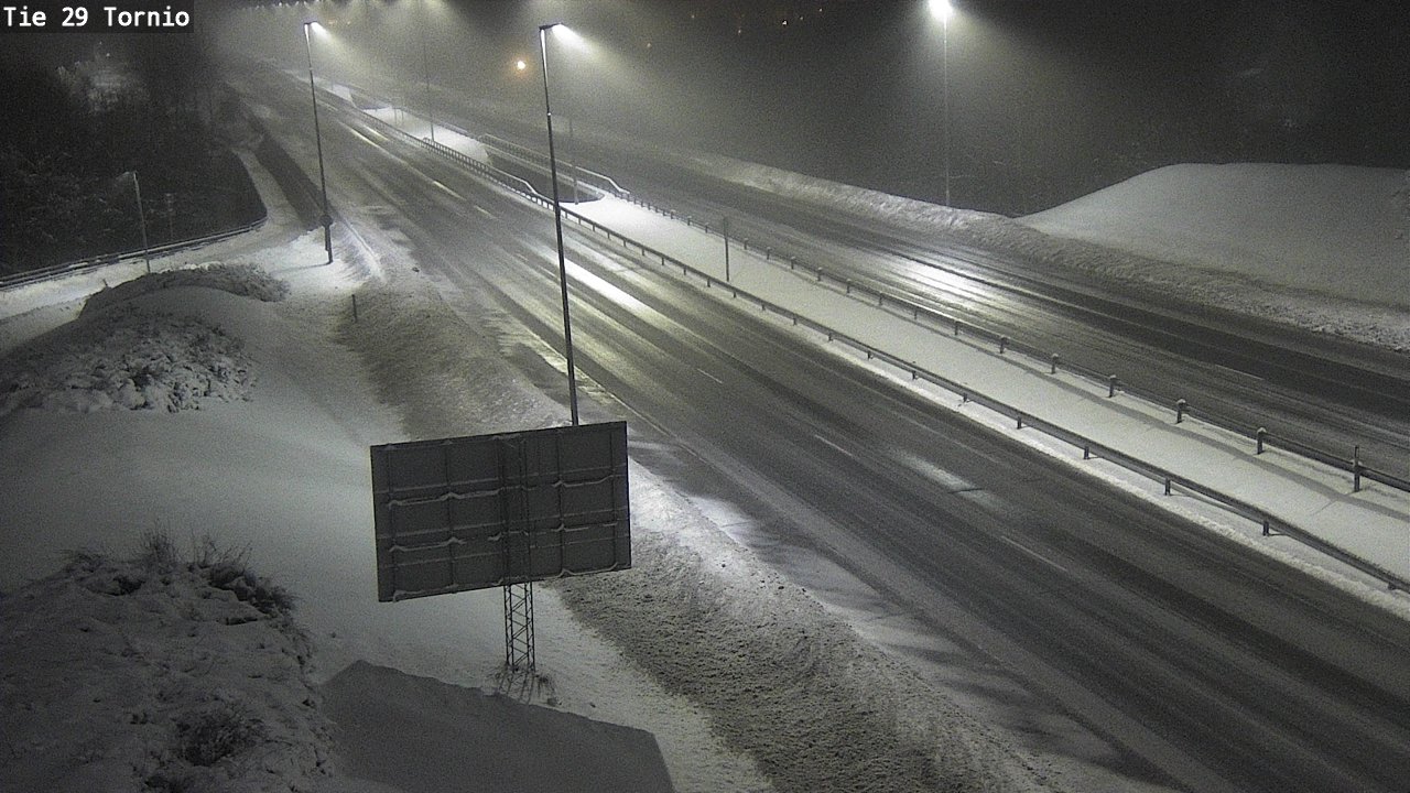 Weather Camera Image Väg 29 Torneå, Tornio, Lappi
