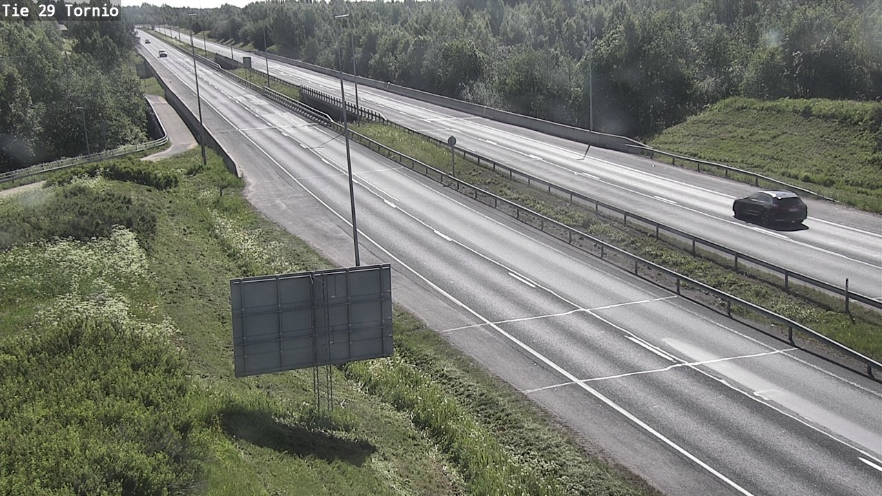 Weather Camera Image Väg 29 Torneå, Tornio, Lappi