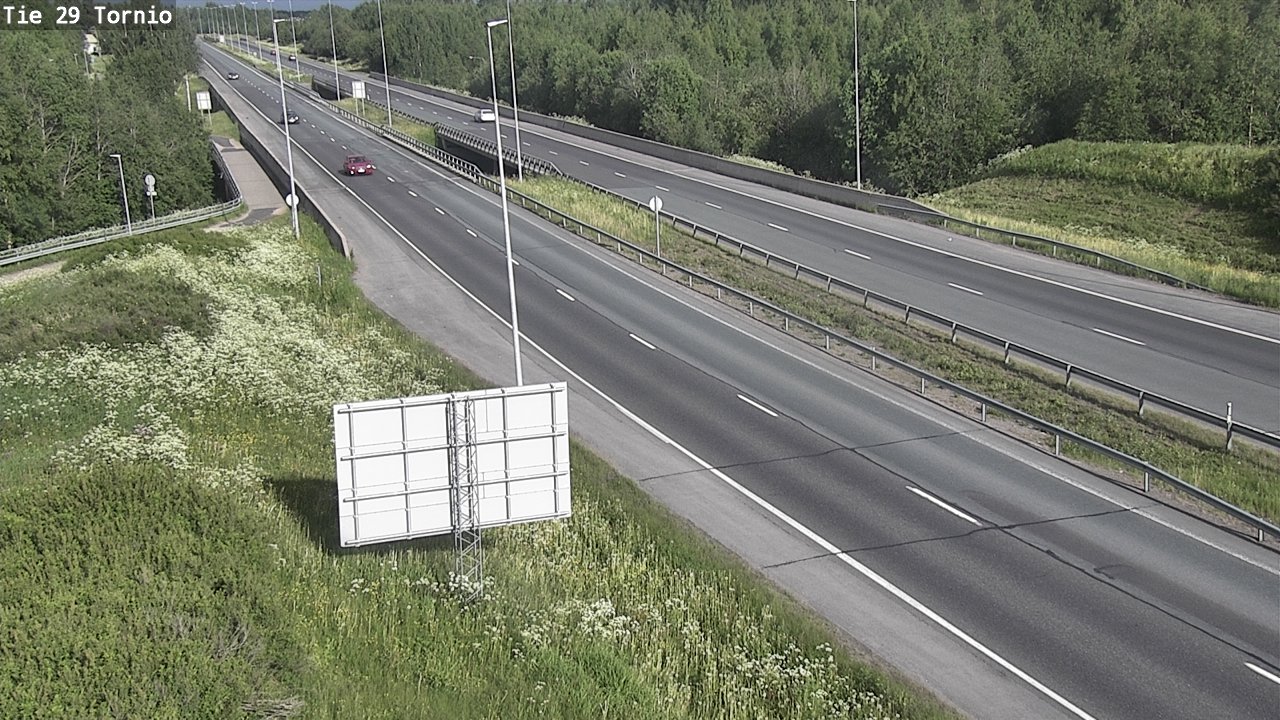 Weather Camera Image Väg 29 Torneå, Tornio, Lappi