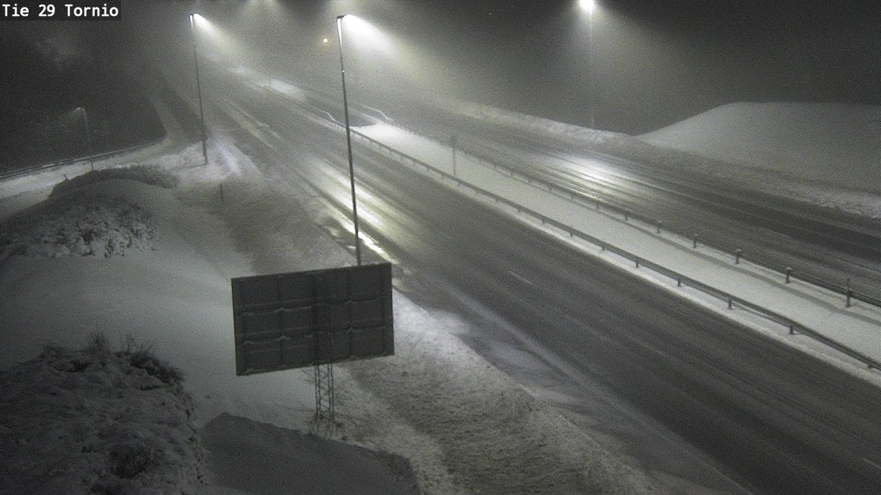 Weather Camera Image Väg 29 Torneå, Tornio, Lappi